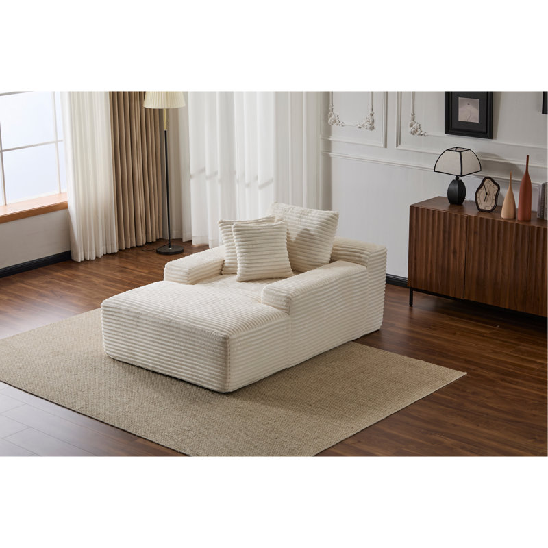 Méridienne surdimensionnée surdimensionnée Cozy Cloud Couch, Blanc