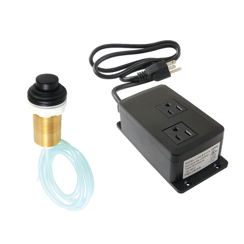 Kingston Brass Gourmetier Dual Outlet Garbage Disposal Air Switch Kit