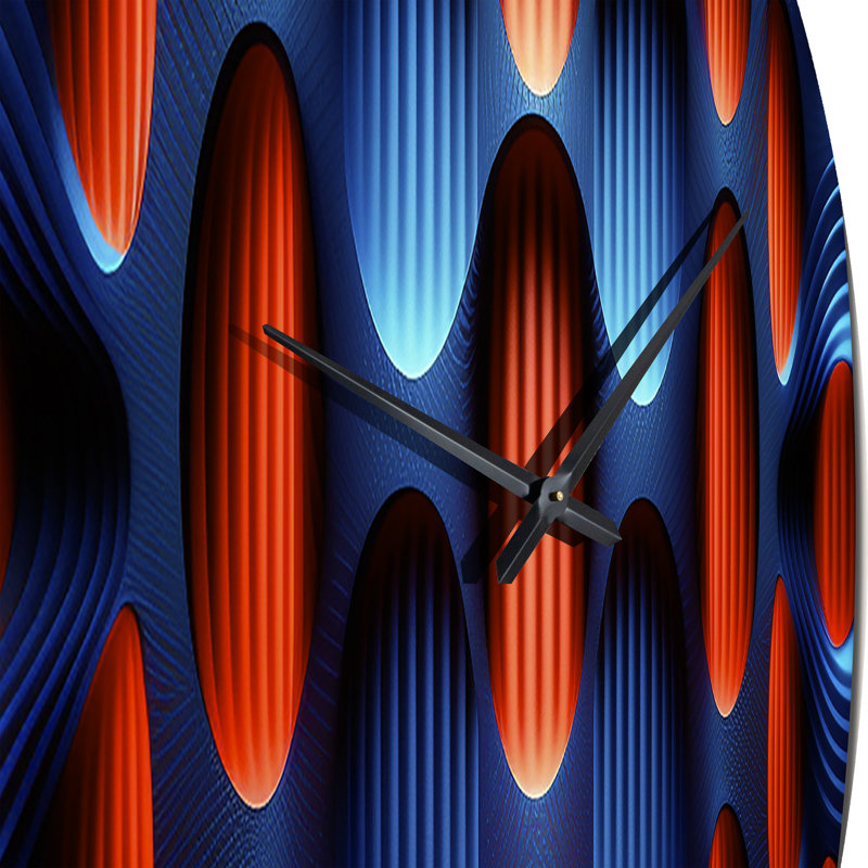 Horloge murale Portals Moire Futuristic Matrix III, Moyenne
