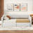 Twin Xl To King Size Upholstered Daybed With Two Drawers-107119752