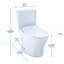 Aquia® Dual-Flush Elongated Two-Piece Toilet with Tornado Flush (Seat Included)