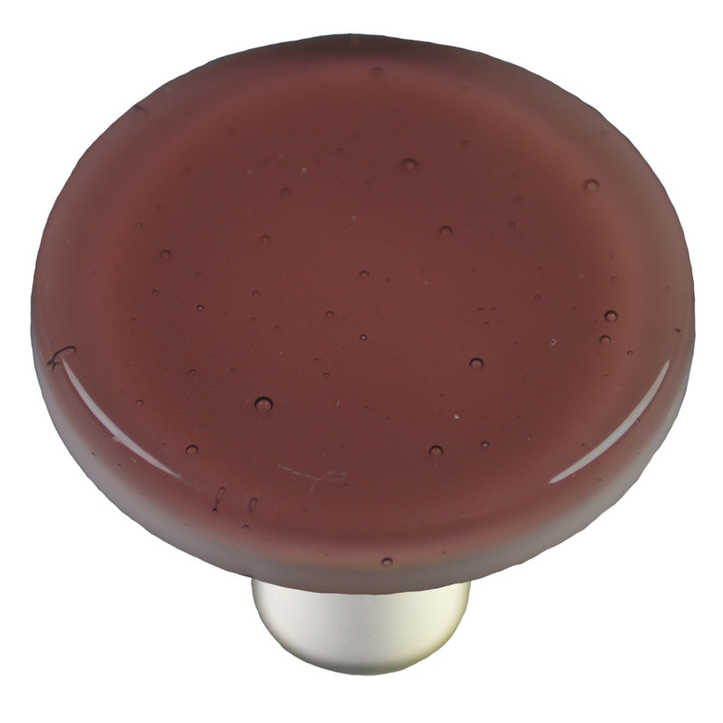 Poignée champignon de 1,5 po de diamètre Solids, Noir, Prune pâle