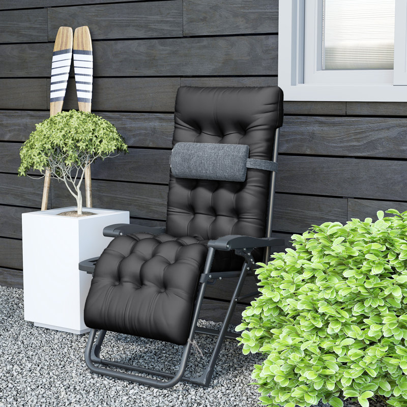 Fauteuil zéro gravité Frates, Noir