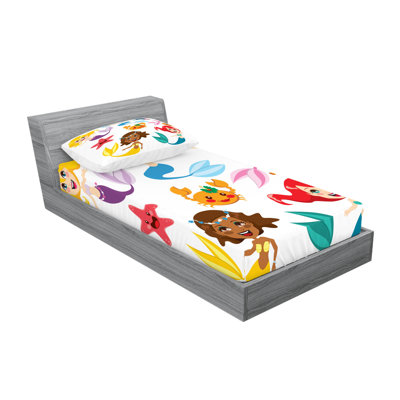 Multicolore drap-housse et taies décoratives Ambesonne