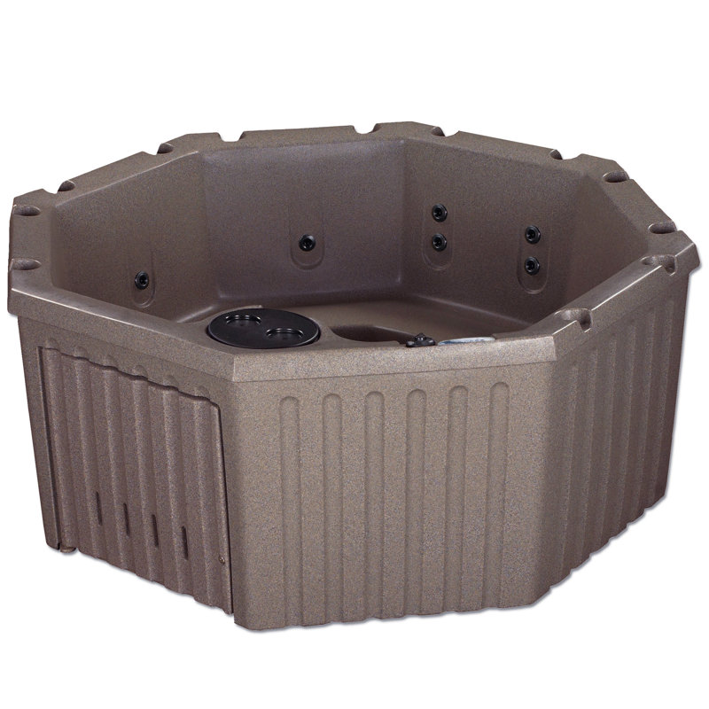  Invi® 5-Person 11-Jet Plug and Play Hot Tub Spa with LED Lighting, Millstone, 11