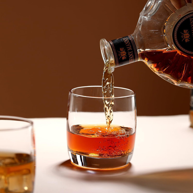 Ensemble de 6 verres à whisky en verre bourbon de qualité supérieure