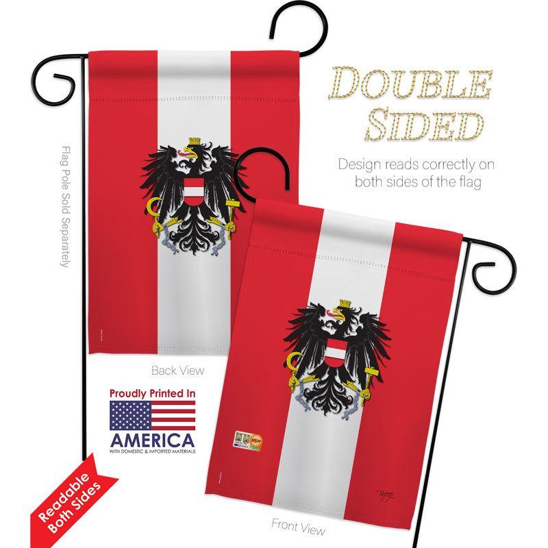 Double Sided 18.5'' H x 13'' W Polyester Flag Set