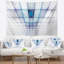 Tapisserie de grilles de protection pour le laser abstract blue light-28495294