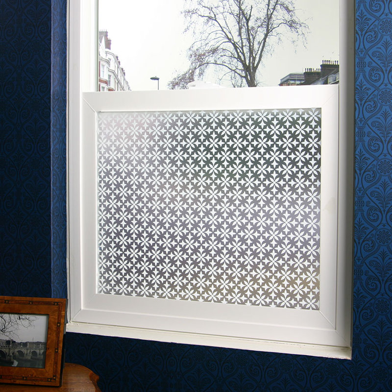 Film d'intimité pour fenêtre Fleur, 48 po x 84 po