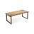 Burlywood Rectangular Solid Wood Dining Table-34462301