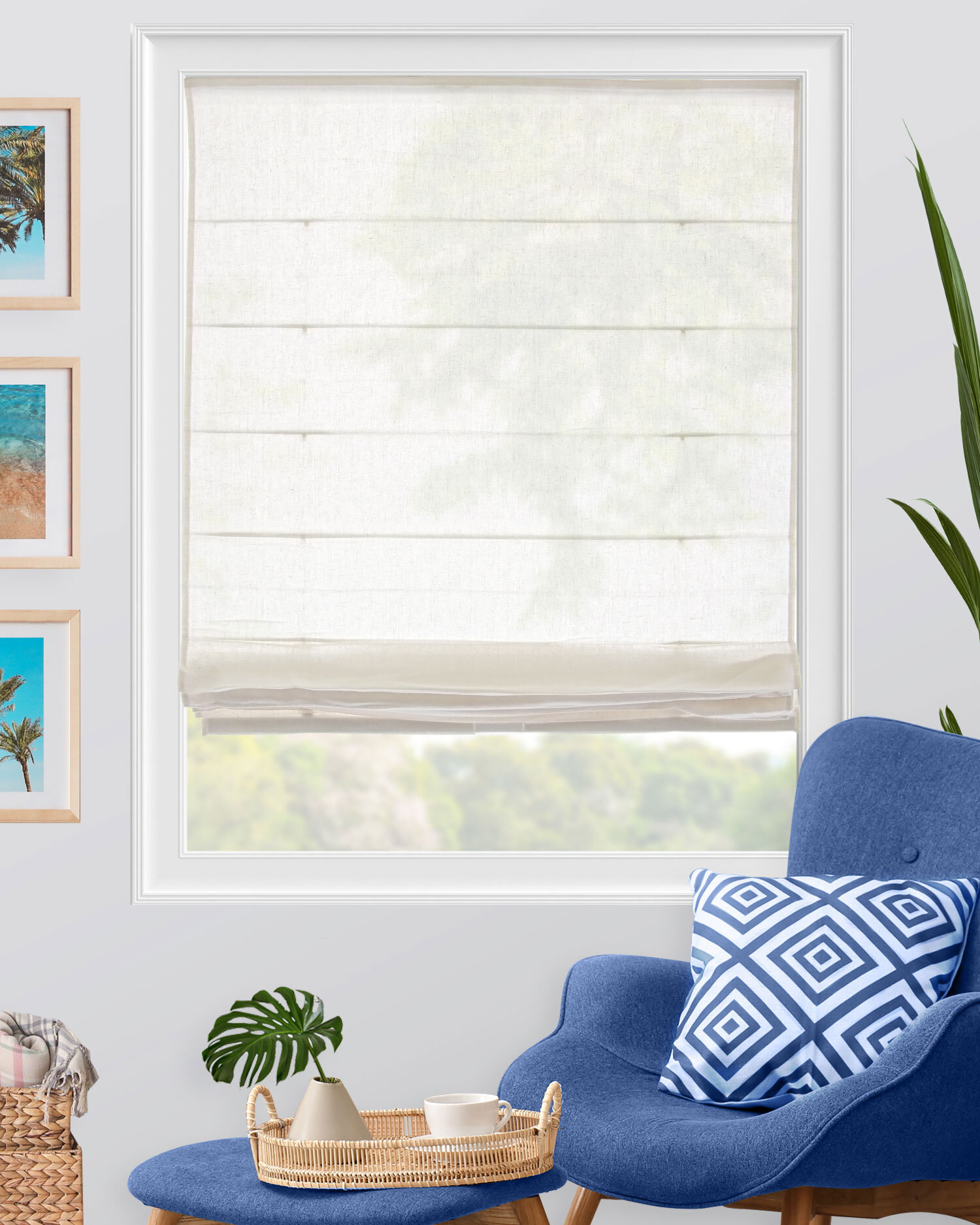 DIY Insulated Roman Shade window blanket using Warm Window backing