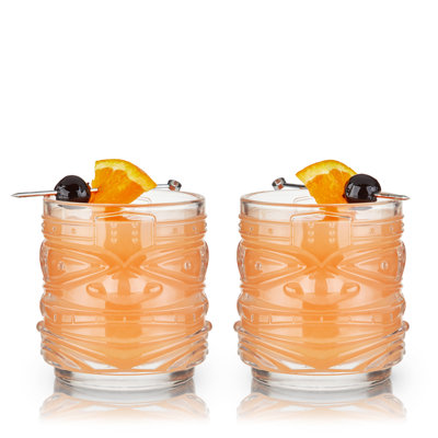 Pacific Crystal Tiki DOF Tumblers
