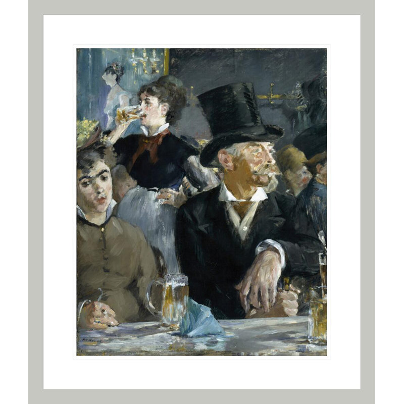«At the Cafe» par Estampe numérique encadrée, 27,37 po H x 23,5 po L