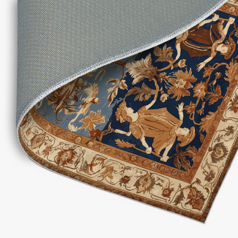 Tapis d'intérieur et d'extérieur brun français, Rectangulaire 2 pi x 3 pi