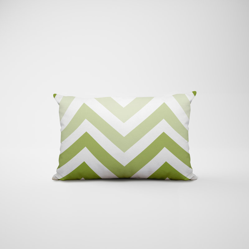 Housse et insert de coussin rectangulaire en polyester pour l'intérieur et l'extérieur, Chartreuse