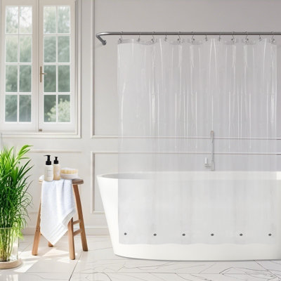 8G PEVA Solid Color Single Waterproof Shower Curtain Liner