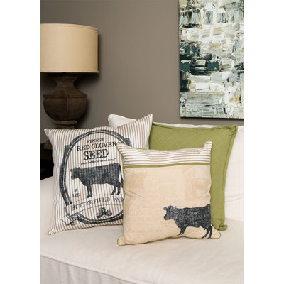 Farmhouse Cotton Reversible Pillow Cover