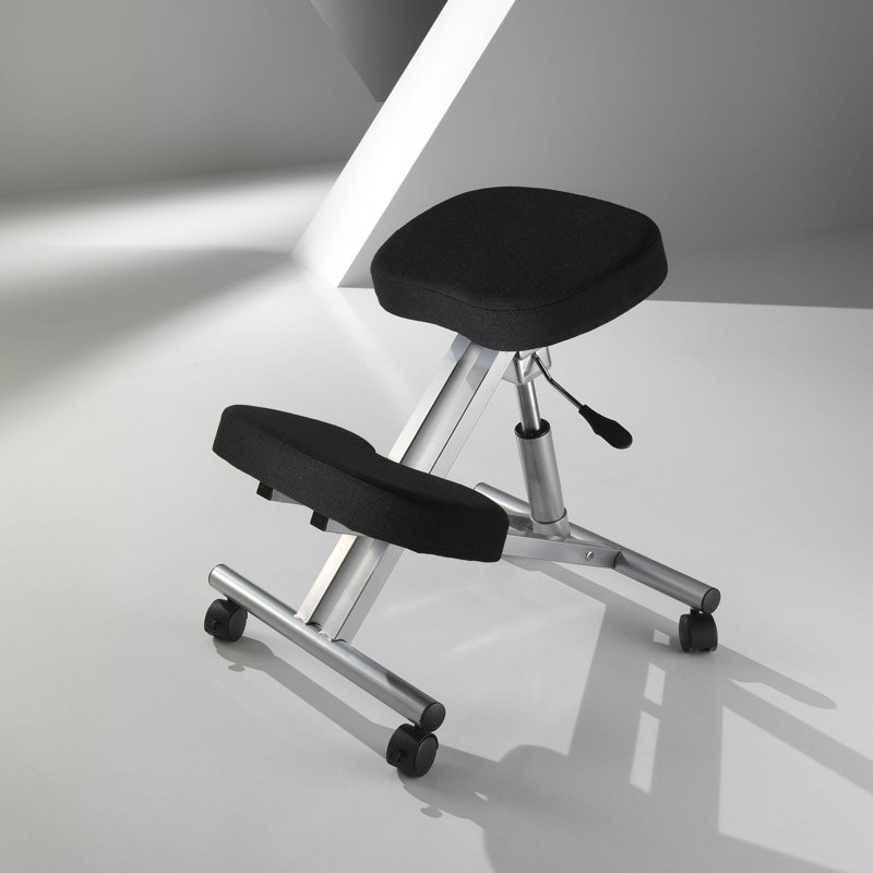 Gareth Upholstered Adjustable Height Counter Stool with Metal Frame