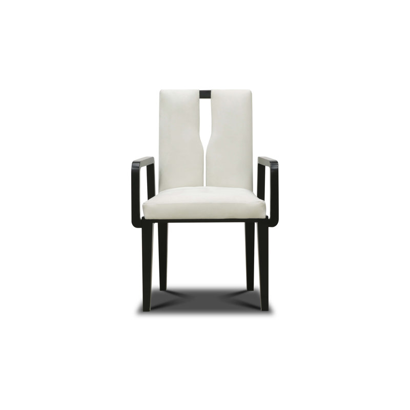 Flute Leather Arm Chair