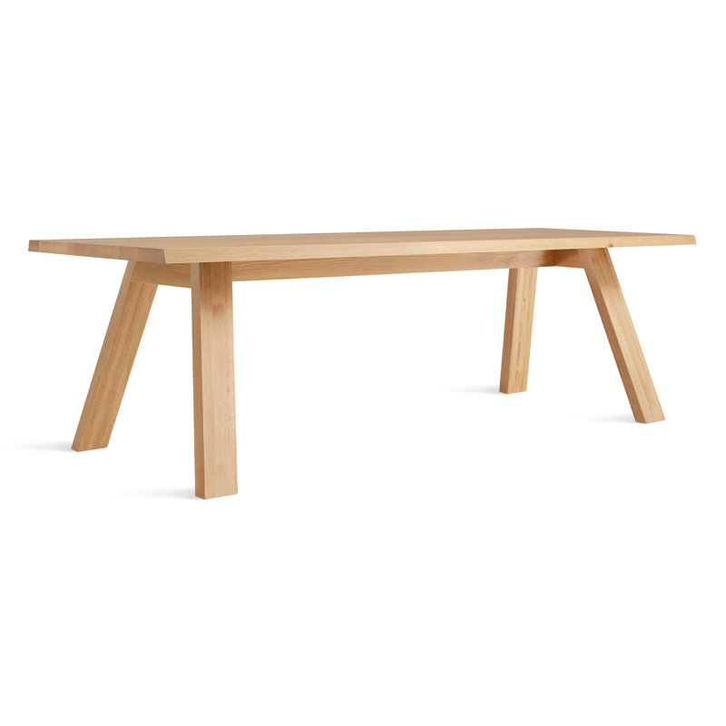 A Walk In The Park Solid Wood Dining Table, Walnut, 38" W x 90" L
