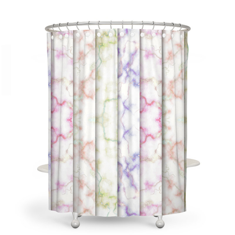 Rideau de douche simple abstrait, H 72 po x l 70 po