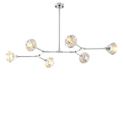 Lustre spoutnik 6 lumières à intensité variable Elisandro