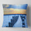 «Fantastic Blue Boardwalk and Seashore» - Coussin imprimé pont et pont-29339310-29341037