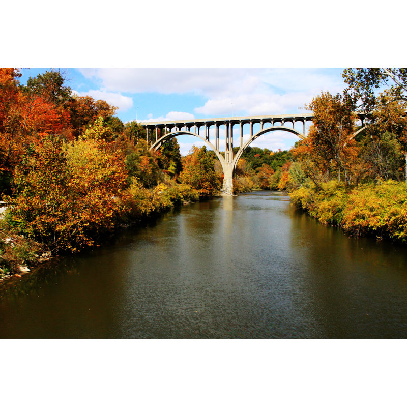 Le pont - Photographie sur toile tendue, H 8 po x l 12 po