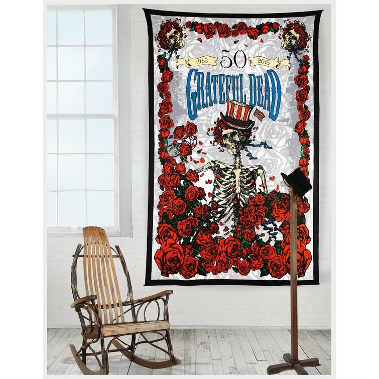 Grateful Dead Skull & Roses Bertha Tapestry Wall Hanging 