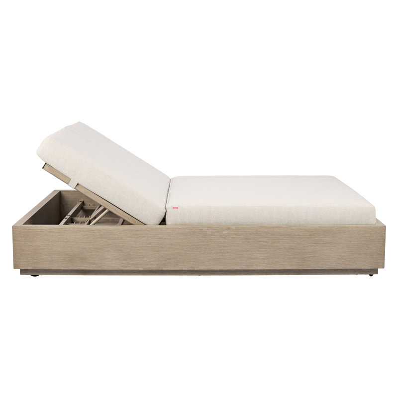 Double chaise longue Varadero Beach - gris