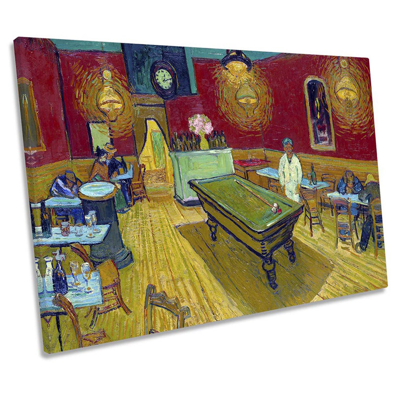 Vincent Van Gogh The Night Café - Wrapped Canvas Print, 40.6cm H x 61cm W x 2cm D