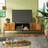 Console With Open Shelf And 2 Cabinets For