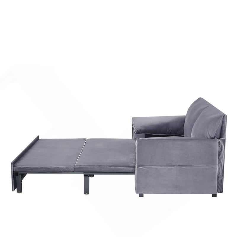 63 Inch Bed Variable Sofa Bed With Double Armrest ,Comfortable Large Bed