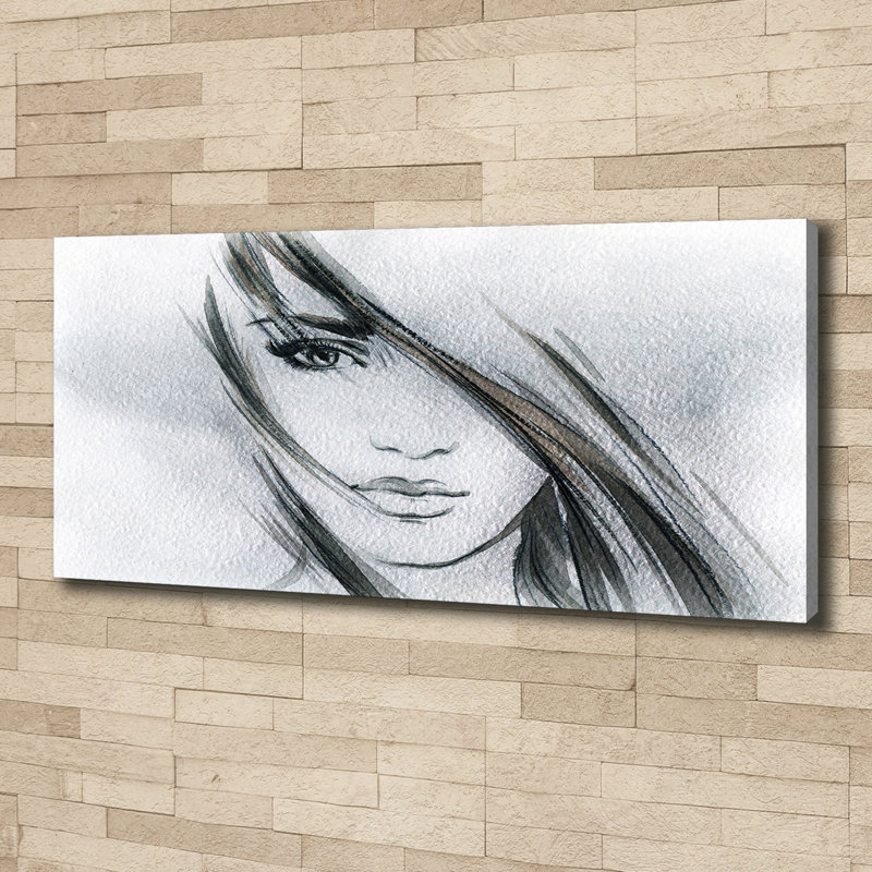 Portrait Of A Woman - No Frame Print on Canvas