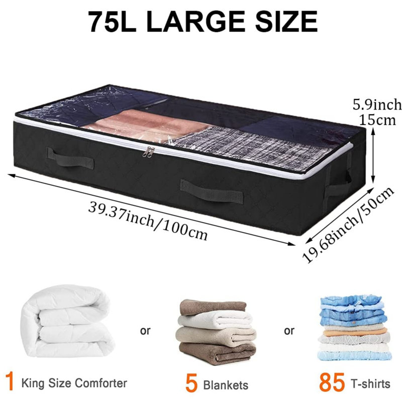 Rebrilliant Fabric Underbed Storage