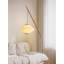 Medieval-style wooden 3D-printed floor lamp with hardware