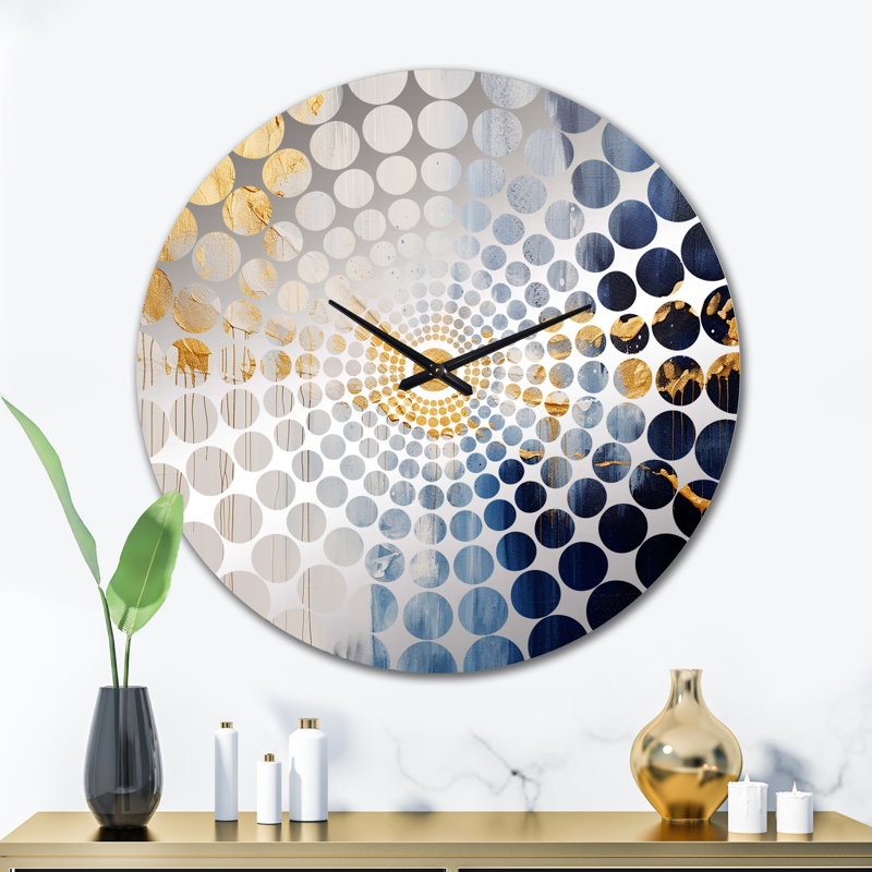 Sittig - Horloge murale peinture abstraite, Grand
