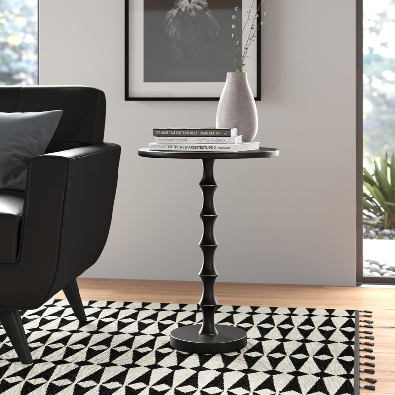 Sylva Iron Top End Table, Oil-Rubbed Bronze