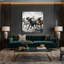 «Dogs Dogo Argentino», art mural sur toile grise-127748536