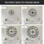 Horloge murale noire pour salon