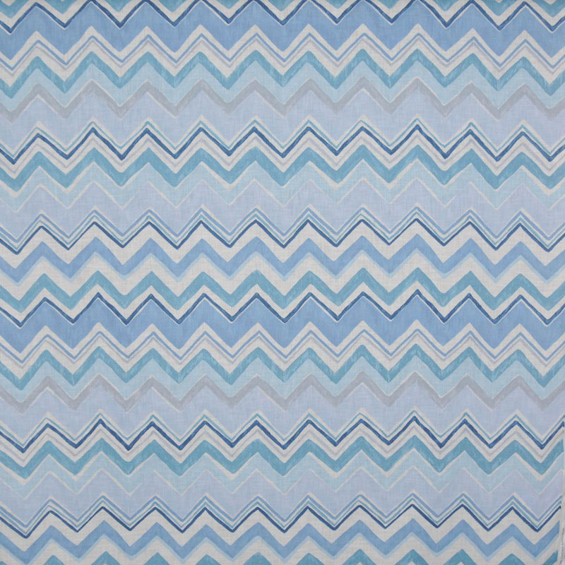 Allure Boutique Chevron Fabric, Lulworth Blue