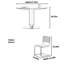 Combinaison de table et de chaise simplifiée