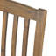 Chaise de salle à manger en bois pour l'extérieur, 2 pièces - coussins d'eau gris et crème, avec siège gris et crème, pour utilisation-115984457