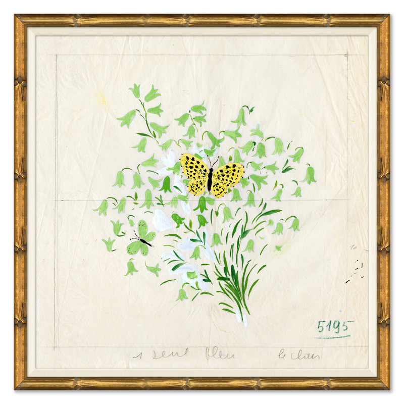Clochettes Et Papillons Print by Paule Marrot Soicher Marin