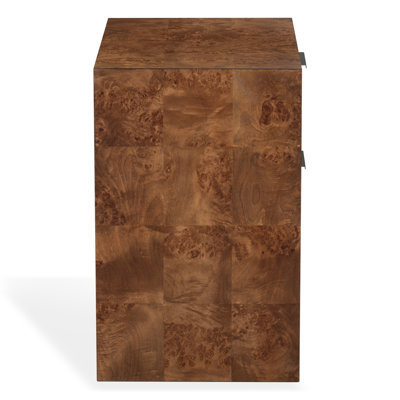 Francene Burl Wood Nightstand