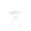 Ensemble bistro de patio en aluminium coulé 3 pièces - Table et chaises avec coussin blanc pour le confort en plein air
