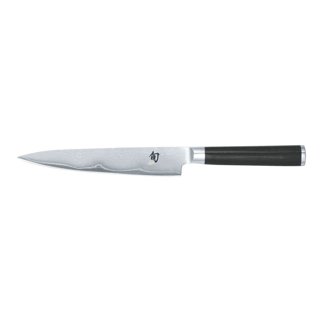 Kai Shun Classic Allzweckmesser, Messer, Gemüsemesser, Damastmesser, Linkshand, 15 Cm, DM-0701L