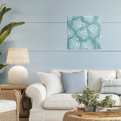 Tropez Striped Seashells Canvas, design by Paul Brent