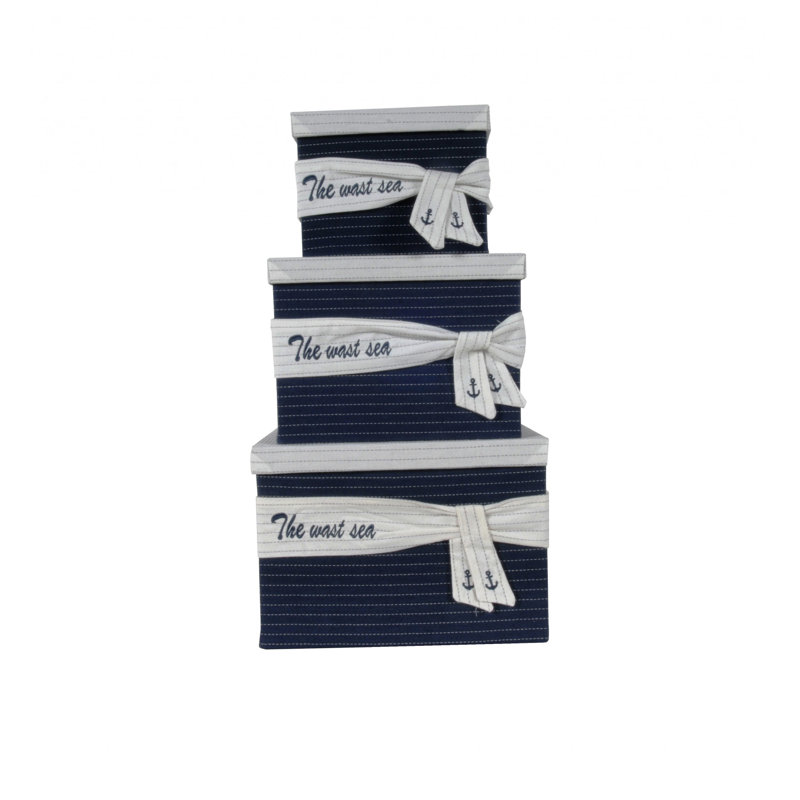 Ensemble de paniers en tissu 3 pièces