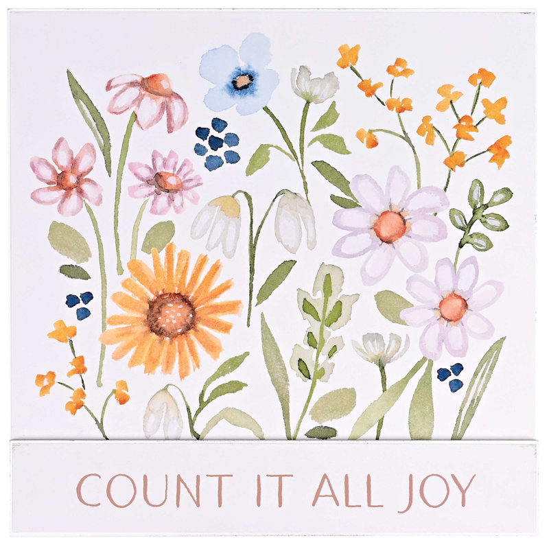 Plaque murale empilable Count It All Joy